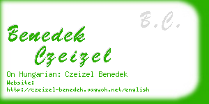 benedek czeizel business card